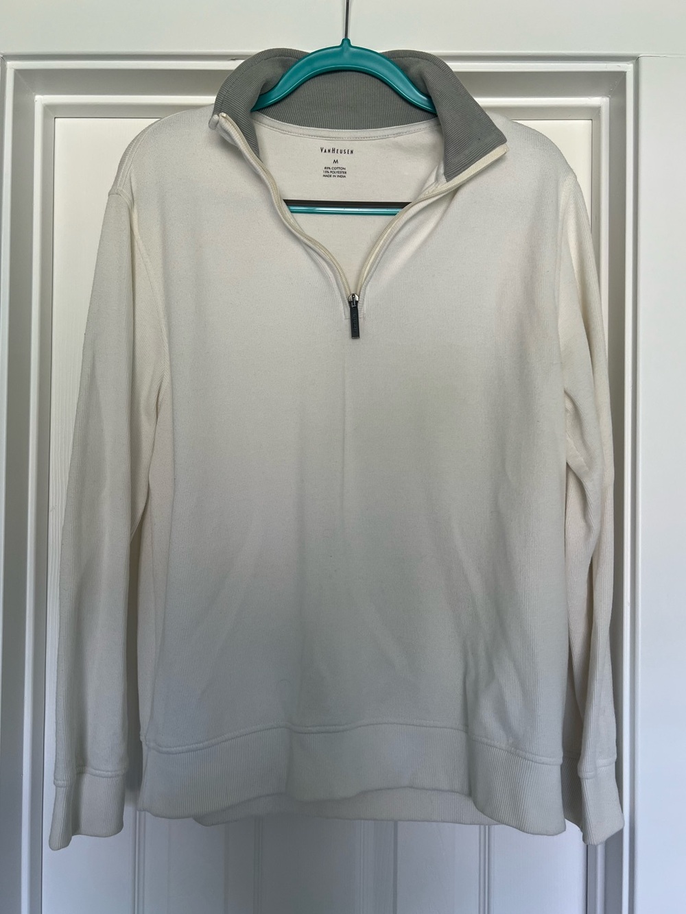 Van Heusen Men's Cream Quarter-Zip